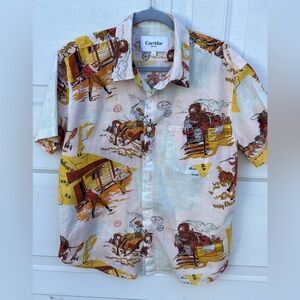 Corridor NYC Mens Large Short Sleeve Button Up Casual shirt